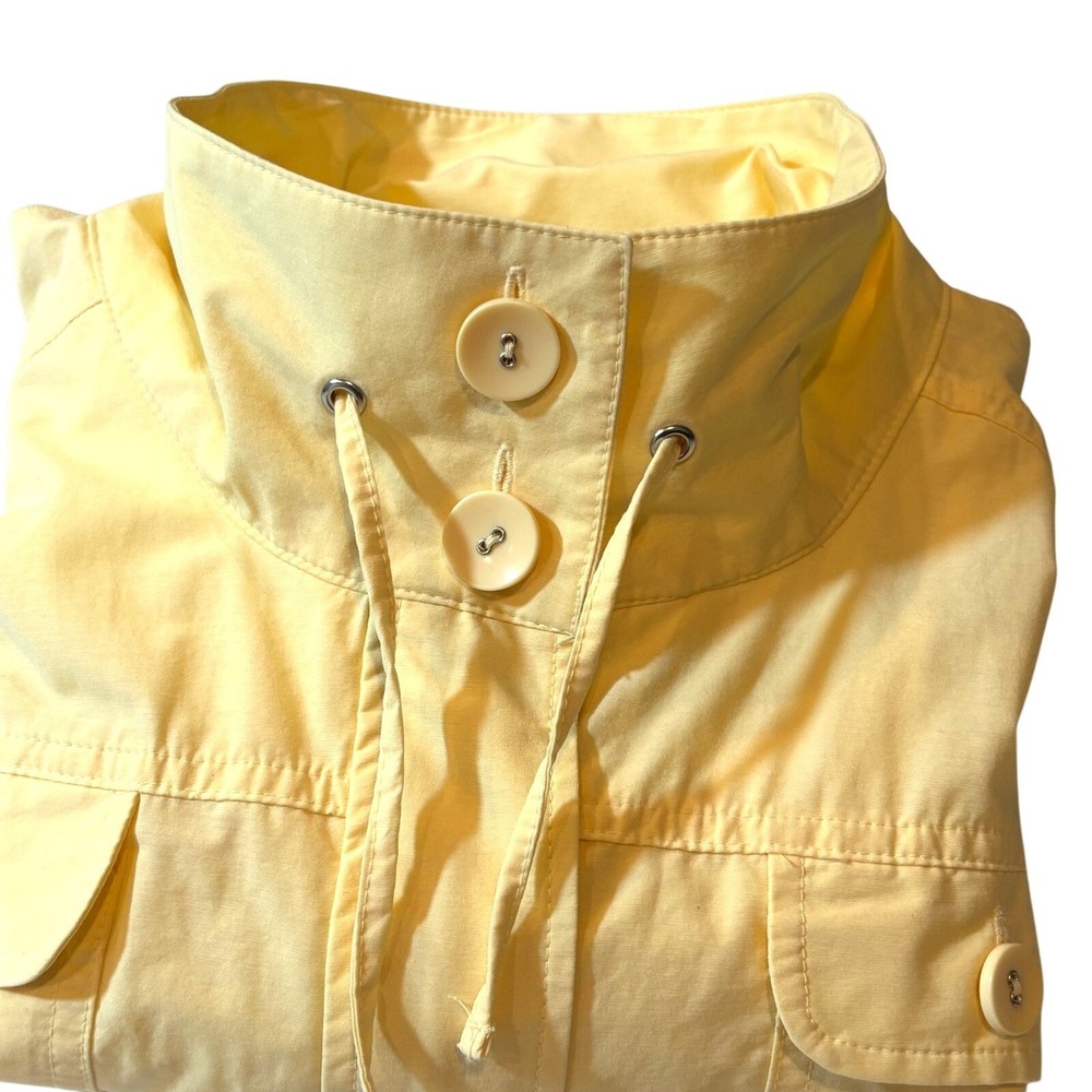 Croft&Barrow Women Zip-Up Jacket Soft Yellow Size XL Lightweight Utility Pockets - Picture 5 of 13